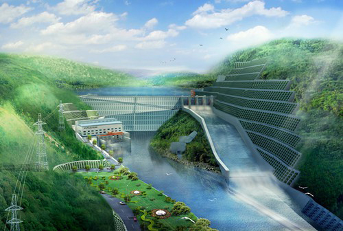 育才镇老挝南塔河1号水电站项目